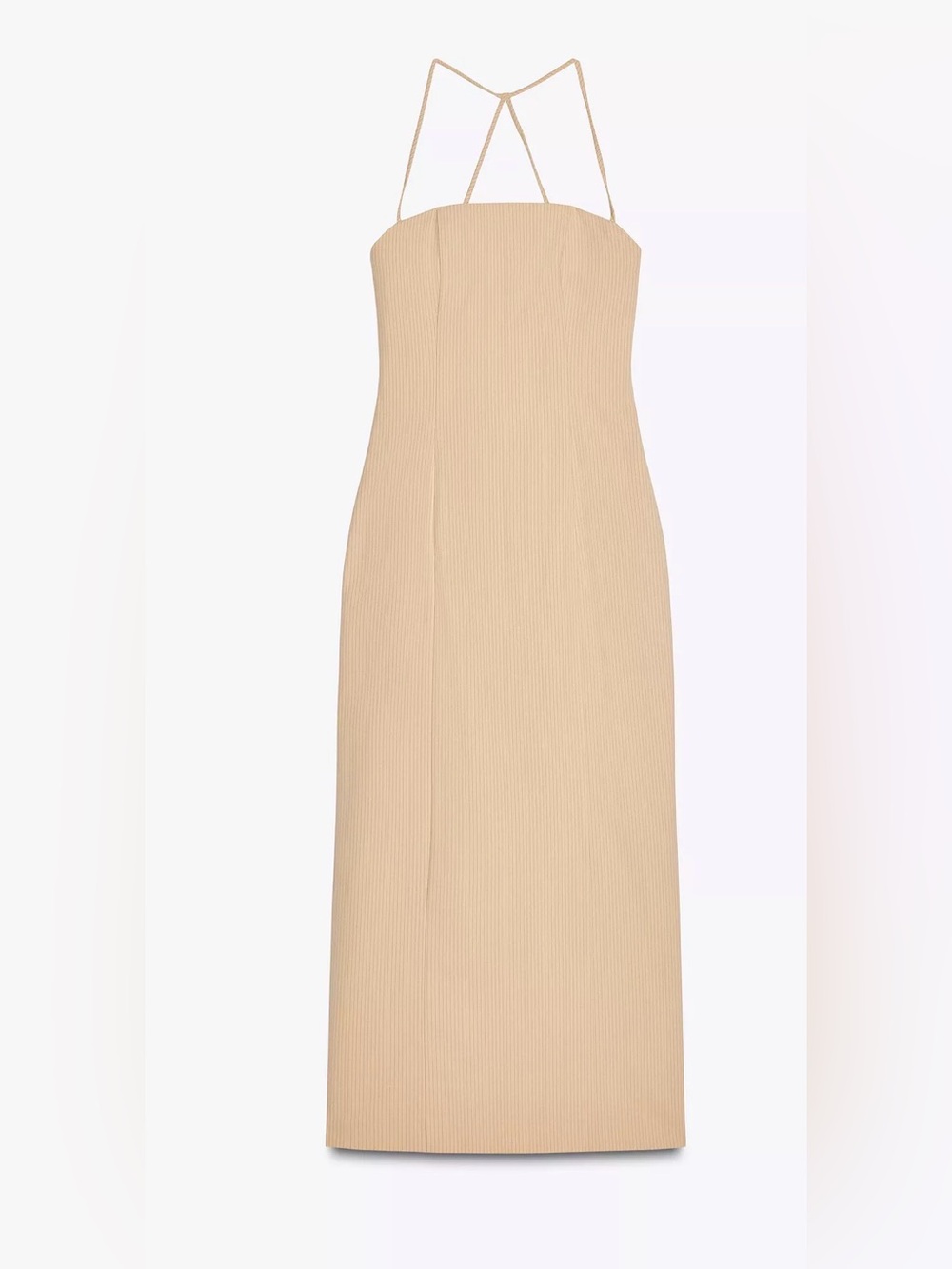 Zara Pinstripe Midi Dress